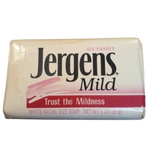 Jergens Mild Bar Soap 3 oz White Facial size Vintage 1991 - Picture 1 of 6